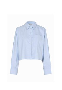 BAULO CROPPED  - Button-down blouse - blue