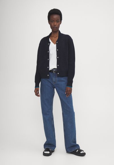 PS Paul Smith WOMENS CARDIGAN SNAP FRONT - Cardigan - black