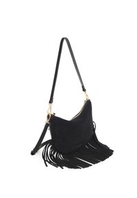 nat & nin LUNE FRANGE - Borsa a tracolla - black