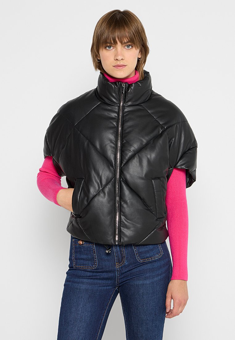 Gaudi Imitatieleren jas zwart Gaudi Imitatieleren jas zwart