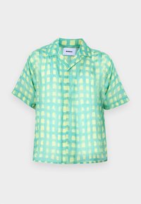 CHECK BOWLING SHIRT REGULAR FIT UNISEX - Chemisier - stone blue/yellow