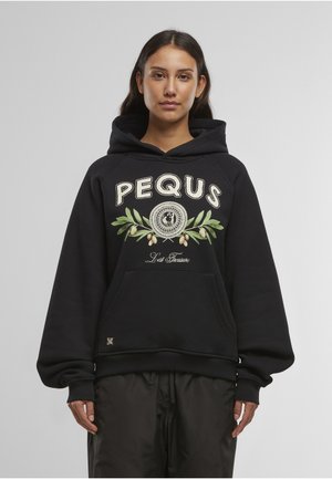 PEQUS Mikina s kapucňou - schwarz