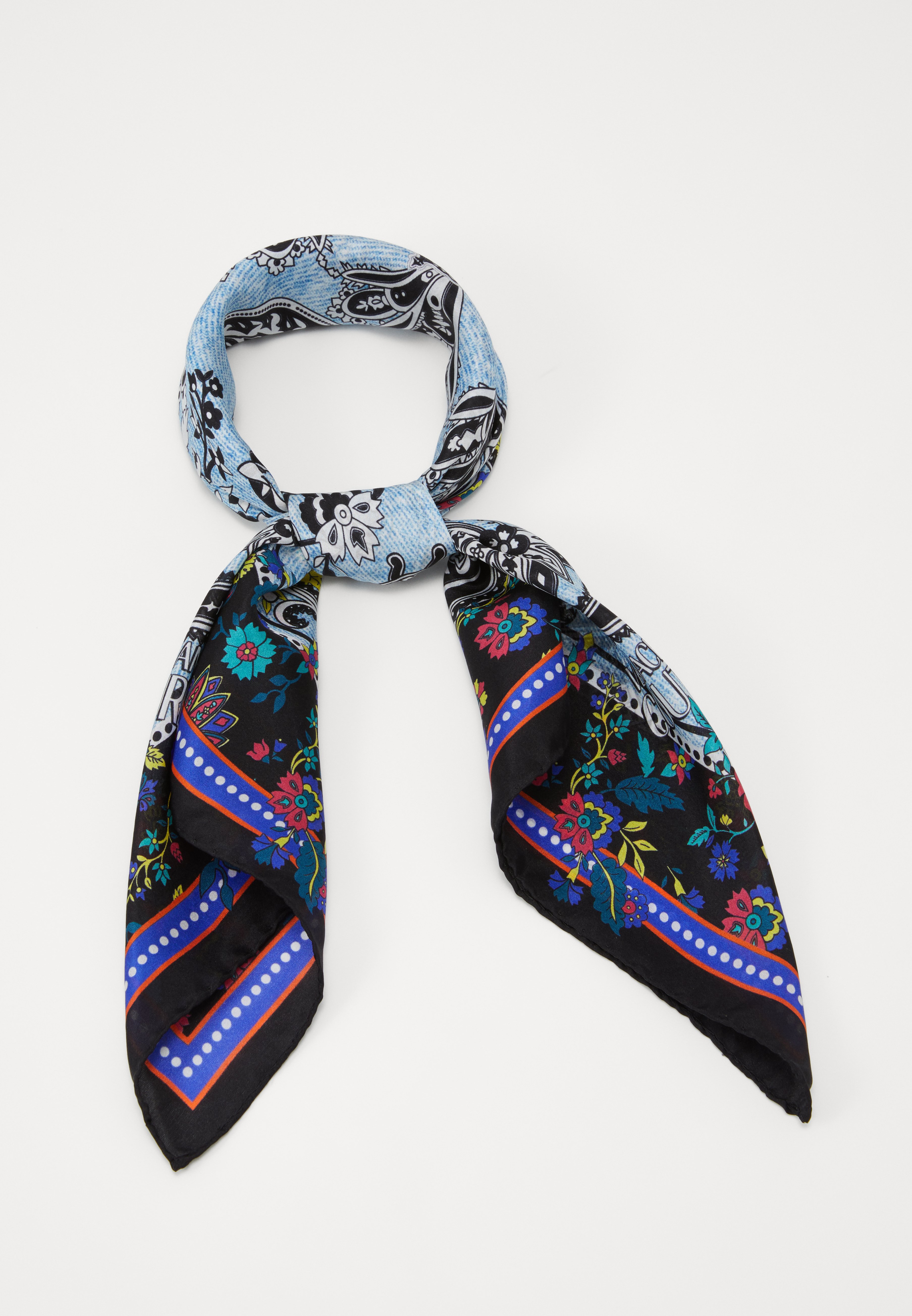 Versace Jeans Couture Foulard Azzurro Scuro Dark Blue Zalando Co Uk