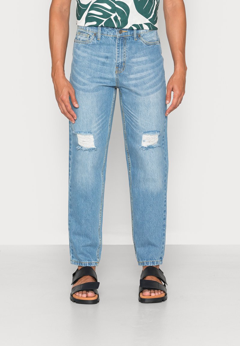 274 WASHED KNEE RELAX FIT Jean boyfriend light blue/bleu clair