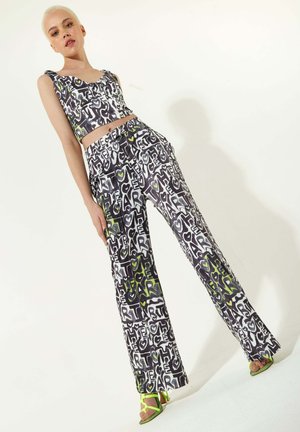 House of Holland ABSTRACT WIDE LEG - Trousers - multi coloured