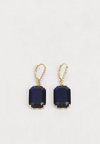 PE STONE DROP - Øreringe - gold-coloured/dark indigo