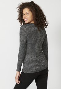Koroshi LONG SLEEVE - Strickpullover -    black