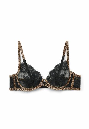 Tezenis, JUNGLE GLOW - Sujetador balconette - black