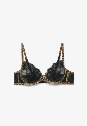 Tezenis, JUNGLE GLOW - Sujetador balconette - black