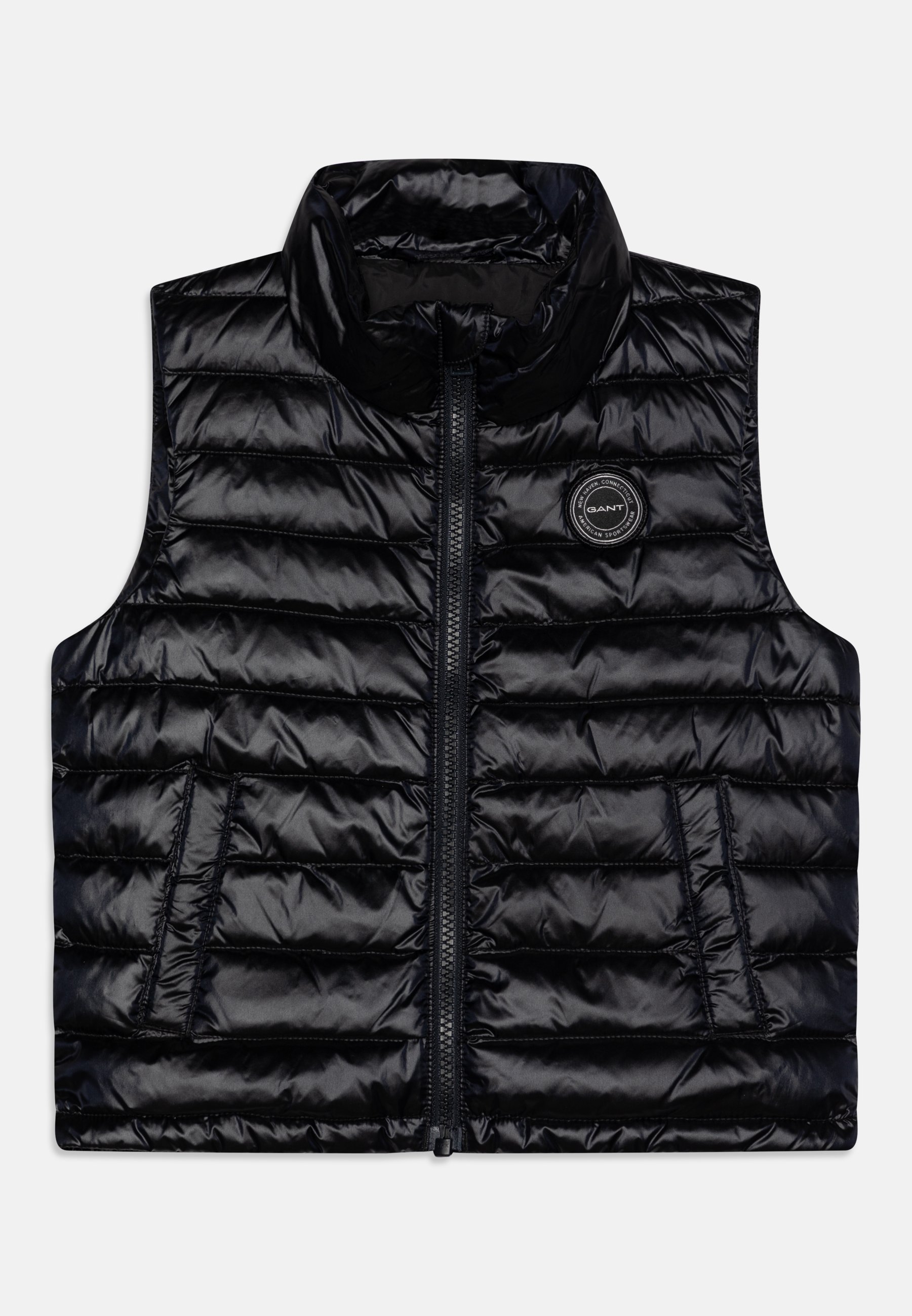 GANT SHINY LIGHT PADDED UNISEX Waistcoat black