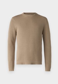 SLHDANE STRUCTURE CREW NECK - Jumper - greige