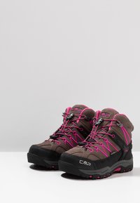 CMP KIDS RIGEL MID TREKKING SHOES WP UNISEX - Fjellsko - seppia/geraneo