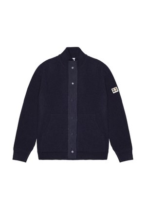 MAGLIA COLLO ALTO IN - Cardigan - blu
