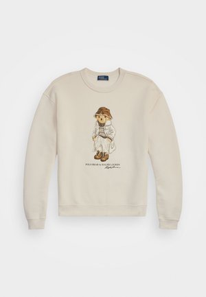 POLO BEAR FLEECE CREWNECK SWEATSHIRT - Pusa - antique cream