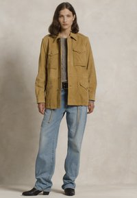 Polo Ralph Lauren LAMBSKIN SUEDE SURPLUS JACKET - Usnjena jakna - pecan