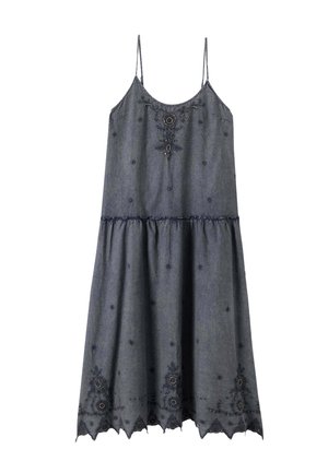Promod, ROBE À BRETELLES PERLÉE - Robe longue - marine