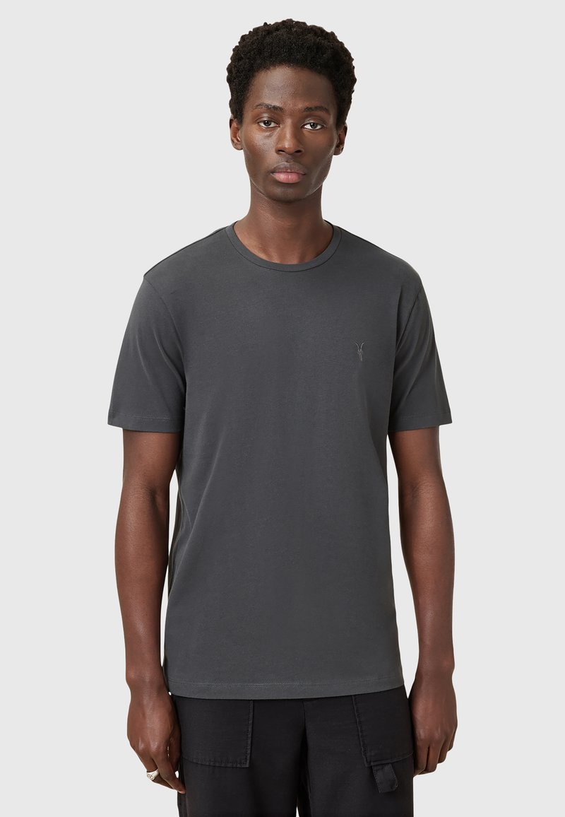 AllSaints BRACE CREW - Osnovna majica kratkih rukava - CARTER GREY