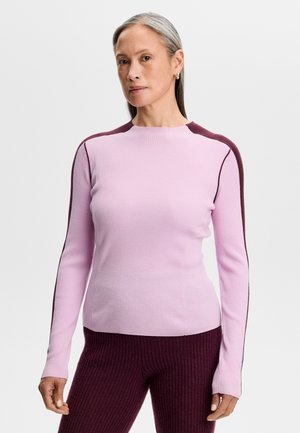 J.LINDEBERG Sports, VALE RIB KNIT LONGSLEEVE - Long sleeved top - orchid bouquet