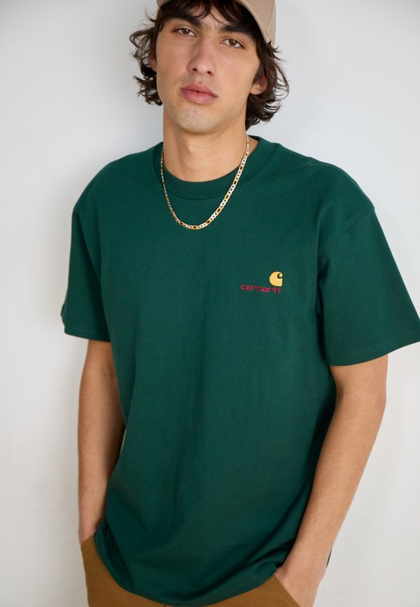 AMERICAN SCRIPT - Basic T-shirt - conifer4
