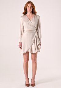 Robe De Soirée Rinascimento Beige - Réf. 051X990 - Neuf Avec étiquettes