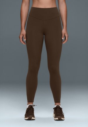 OYSHO, COMFORTLUX HIGH-RISE ANKLE-LENGTH - Leggings - brown