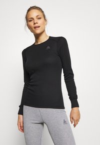 ODLO - CREW NECK - Unterhemd/-shirt - black Thumbnail-Bild 1