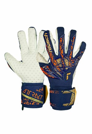 Goalkeeping gloves - premium blue gold