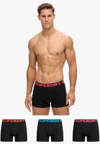 Superdry & Co 3ER PACK - LOGOBUND  - Calzoncillos - schwarz mehrfarbig