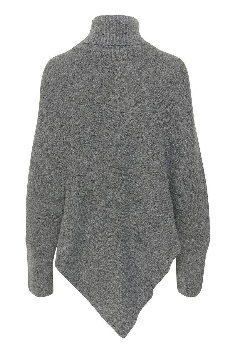 Manteau-mantelle Gris - Taille S (42) - Coton - Occasion Très Bon état
