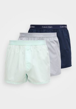 SLIM ICON COTTON STRETCH 3 PACK - Boxers - shoreline/dark blue/misty grey