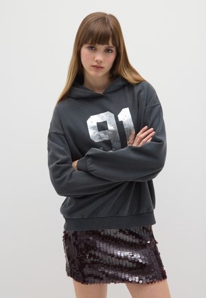WITH PRINT - Sudadera - dark grey