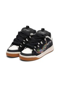 Ed Hardy HARDFLIP LOW - DRAGONS - Chaussures de skate - black/white