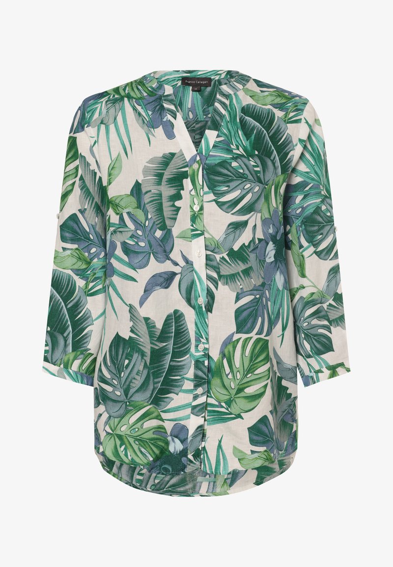 Franco Callegari Bluse - grün weiß