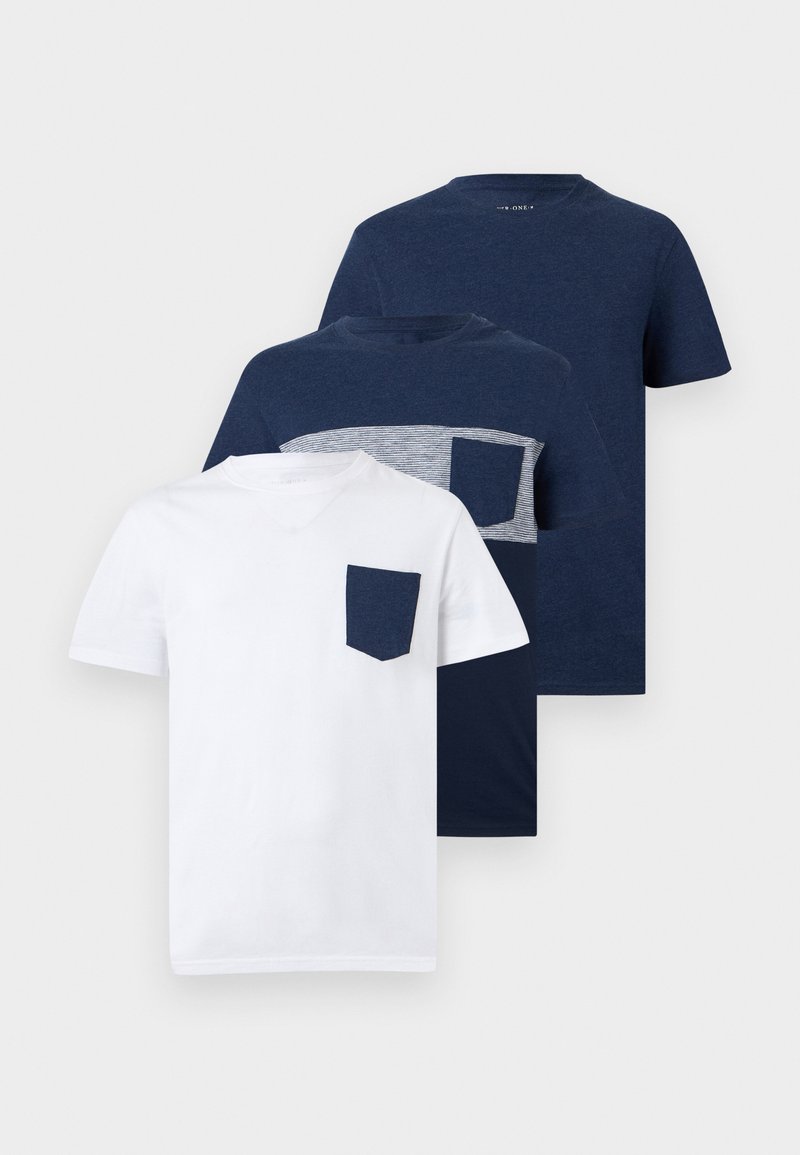 Pier One T-shirt basic donkerblauw