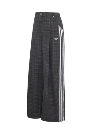 adidas Originals, CHECKS TROUSER LOOSE PANTS - Pantaloni - black   grey three   utility black