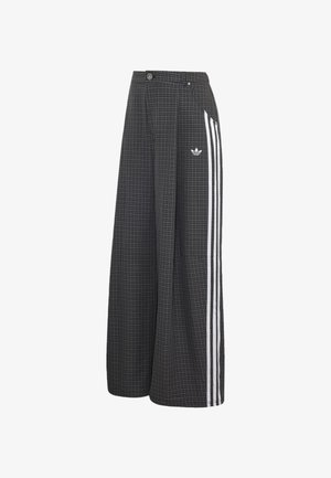 adidas Originals, CHECKS TROUSER LOOSE PANTS - Stoffhose - black grey three utility black