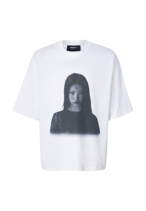 FAVELA, F FACE T-SHIRT - T-shirt imprimé - white