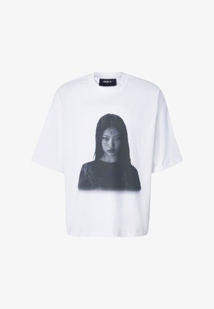 FAVELA, F FACE T-SHIRT - T-shirt imprimé - white