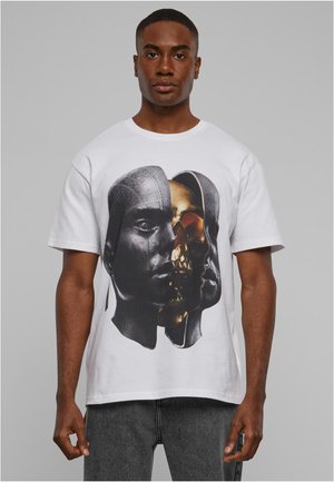 Forgotten Faces SPLITTED OVERSIZED - Potiskana majica - white