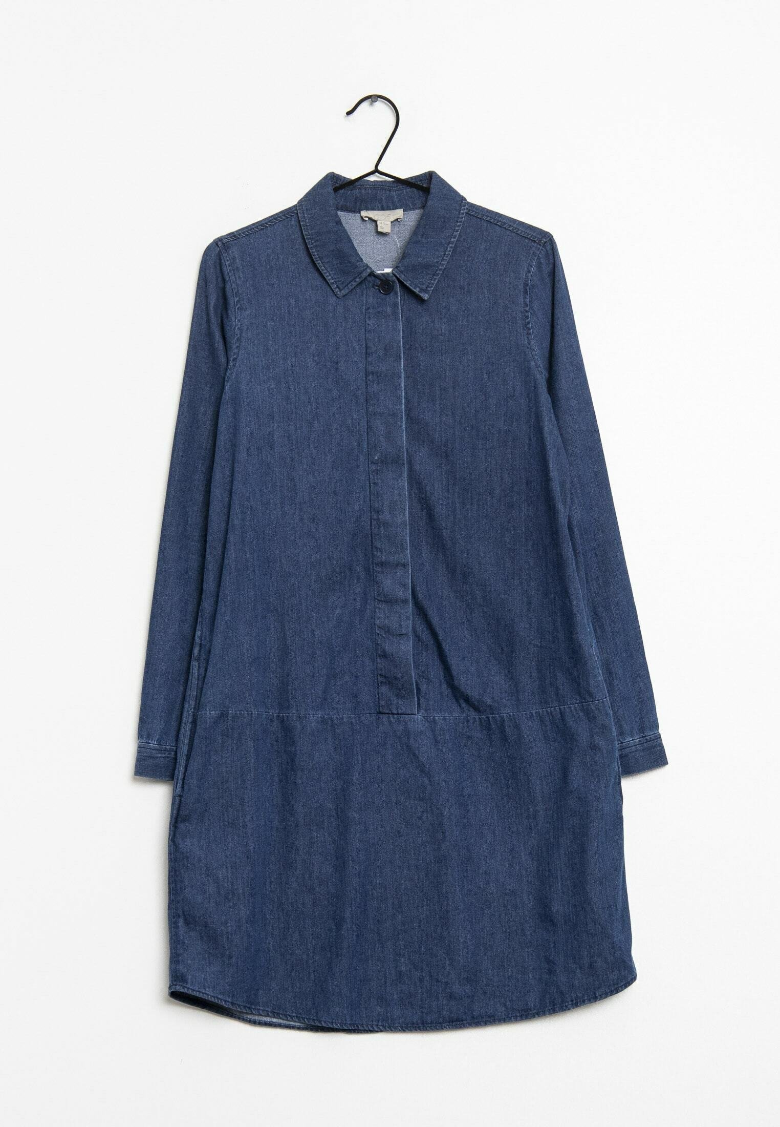 cos denim dress Women's A-Line Midi in Indigo | Cotton Excluding trims / Machine wash Back length of size EU 36 is 119.5cm / Model wears a size EU 36 COS A-Line Denim Dress |