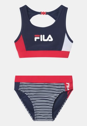 AMELIE BEACHWEAR SET - Bikini - black iris/true red/bright white