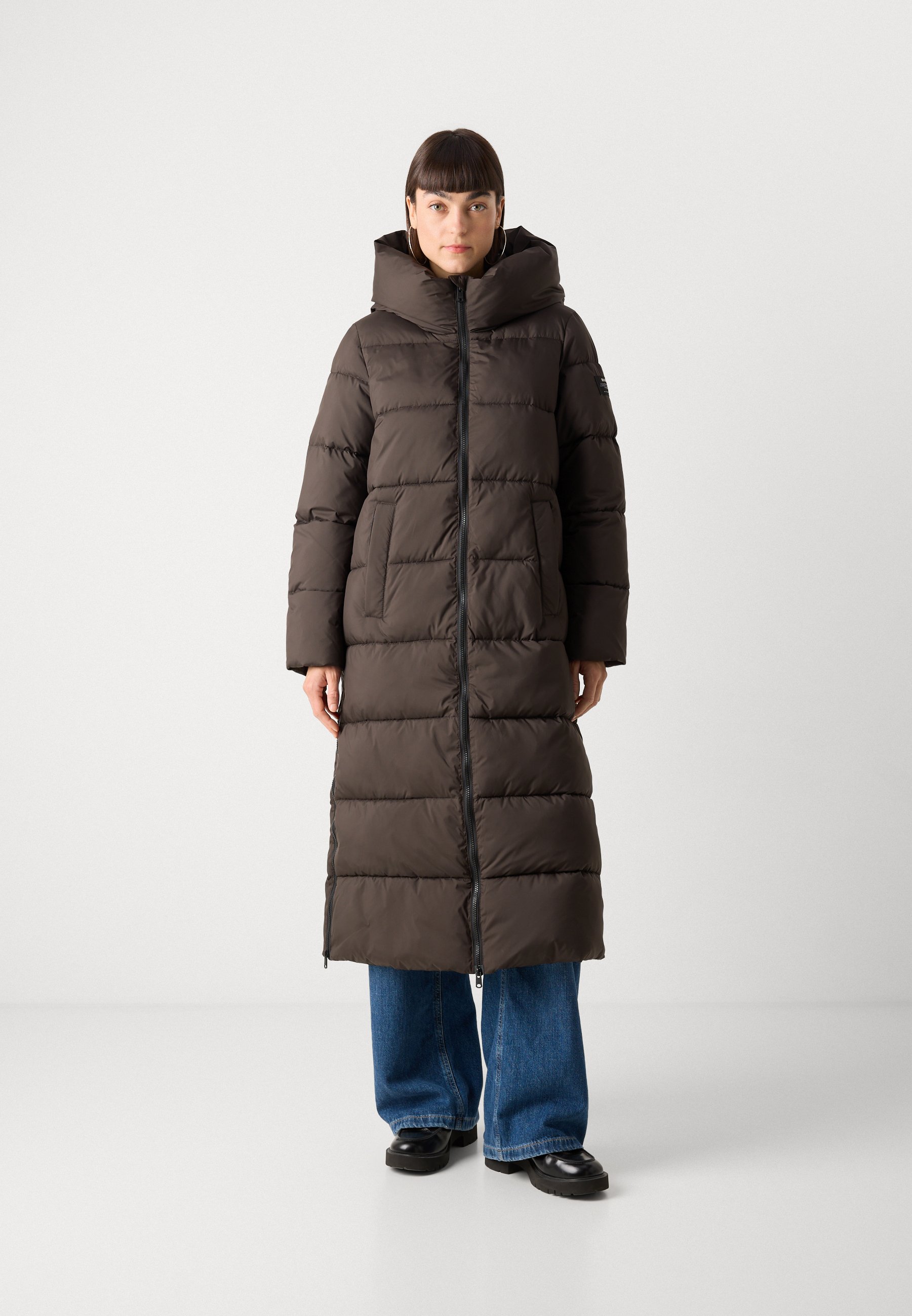 Ecoalf ARANDA JACKET WOMAN - Abrigo de invierno - dark brown