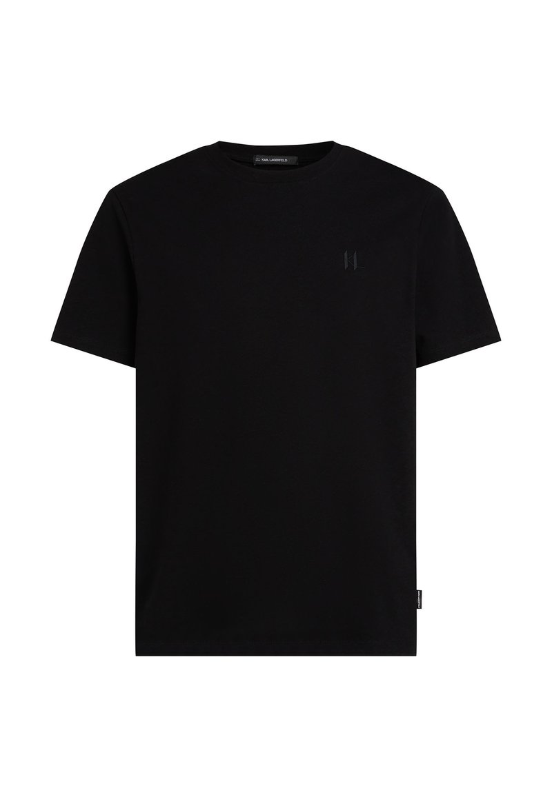 KARL LAGERFELD MONOGRAM - Basic T-shirt - black - Zalando
