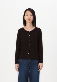 Rosemunde LAICA O NECK CARDIGAN - Chaqueta de punto - dark espresso