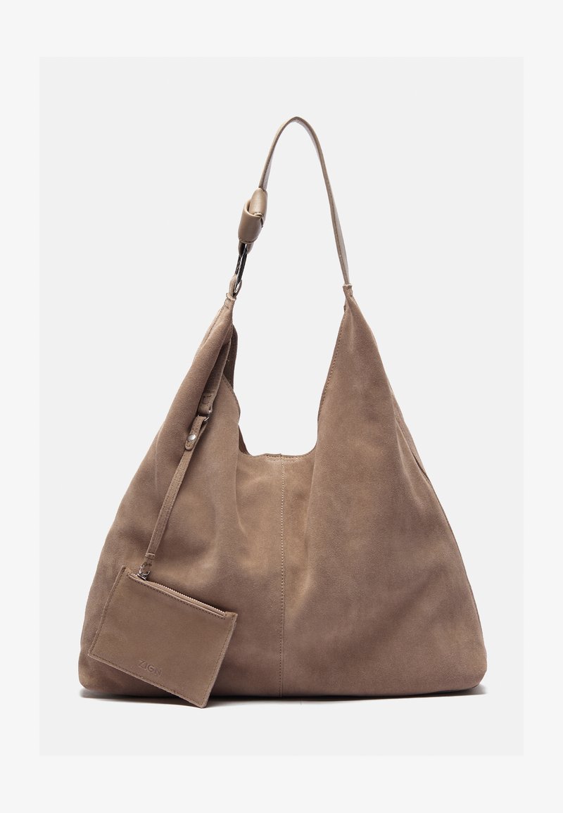 Zign LEATHER - Bolso shopping - light brown