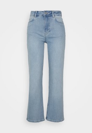 Pieces Petite PCHOLLY - Calças de ganga de corte relaxado - light blue denim