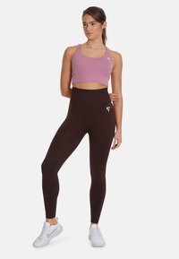 SQUATPROOF CHROMA PLAIN HIGH WAISTED  - Tajice - brown