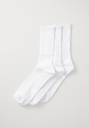 BASIC CREW 3 PACK - Sokker - optic white