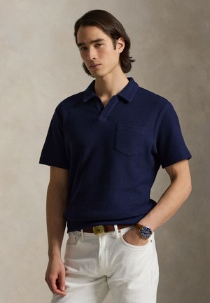 STANDARD FIT HONEYCOMB-MESH POLO SHIRT - Pólóing - cruise navy