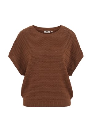 WE Fashion, Camiseta estampada - light brown